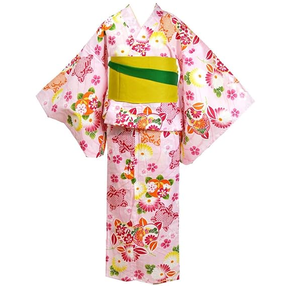 Amazon Hesaka ヘサカ 浴衣 女の子 女の子 ジュニア 浴衣 140cm