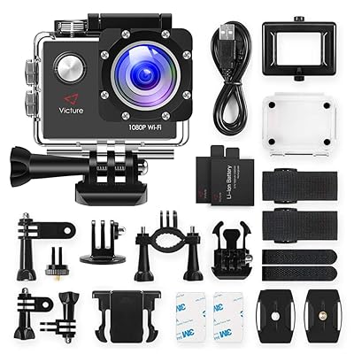 Victure アクションカメラ 1080PフルHD WiFi機能搭載 1200万画素 30M防水