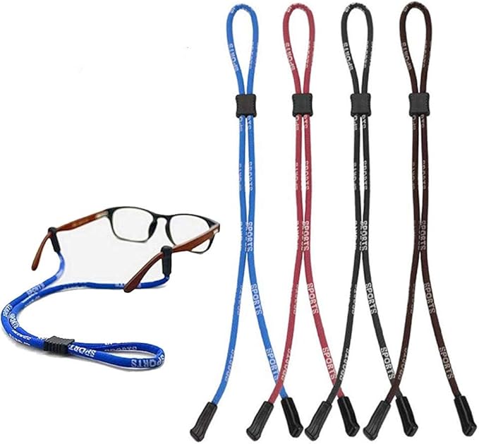 Sport Eyeglasses Strap, HQCM 4 Pcs Glasses Strap Chain Eyeglasses Cord