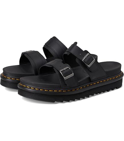 Amazon.com | Dr. Martens Women's Blaire Slide, Black Hydro, 7