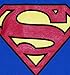Ladies Blue Superman Logo T Shirt, Medium