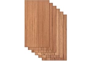 PRO FLEX Proflex Red Rose Plywood 6pcs, 1/8" x 12” x 24” Real Wood Plywood Sheets Premium “A” Grade with Smooth Sanded Finish, Perfect for Laser Cutting & Engraving, Crafts, and DIY Projects.