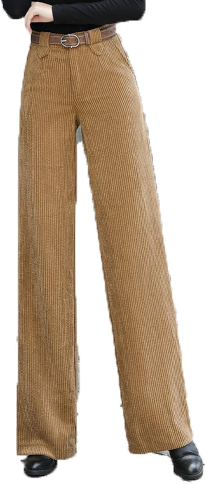 high waisted corduroy pants straight leg