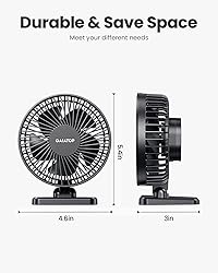 Gaiatop USB Desk Fan, Small But Powerful, Portable