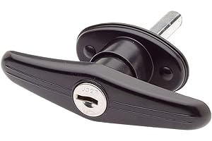 GORDON GLASS CO | BAUER PRODUCTS Gordon Glass® Bauer Truck Cap, Topper, Camper Locking T-Handle - T-311 - Clockwise | Keyed with J327 Key | Tonneau Cap Cover Lock T-311 T-Handle for LEER Century Bauer J327 Cylinder Key