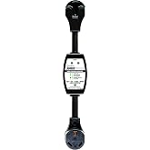 Southwire Surge Protector 120V 30AMP P&R - RV Surge Protector - 30 Amp RV Surge Unit - Circuit Tester - LED Voltage Monitor -