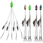 4Pack Premium18g 5 Arm Alabama Rig Head Umbrella Fishing Group Lures Bass Swimming Baits(Multicolor)