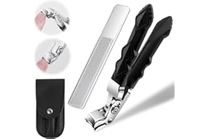 EMIBROF Clipmaster Pro Nail Clippers,Clipmaster Pro Toenail Clippers,Toe Nail Clipper,Nail Clippers for Seniors,Proclip Wide Jaw Opening Nail Clippers for Thick Nails(1Set)
