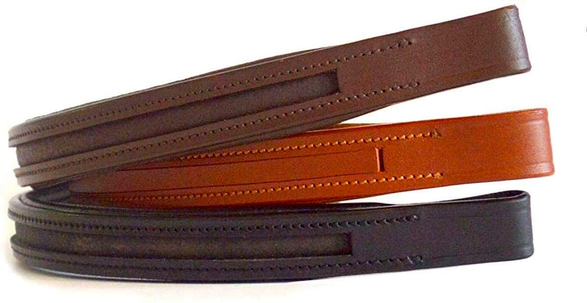 SIE 14"/15"/16"/17" Empty Channel Browbands 8mm, Straight (Black 17")