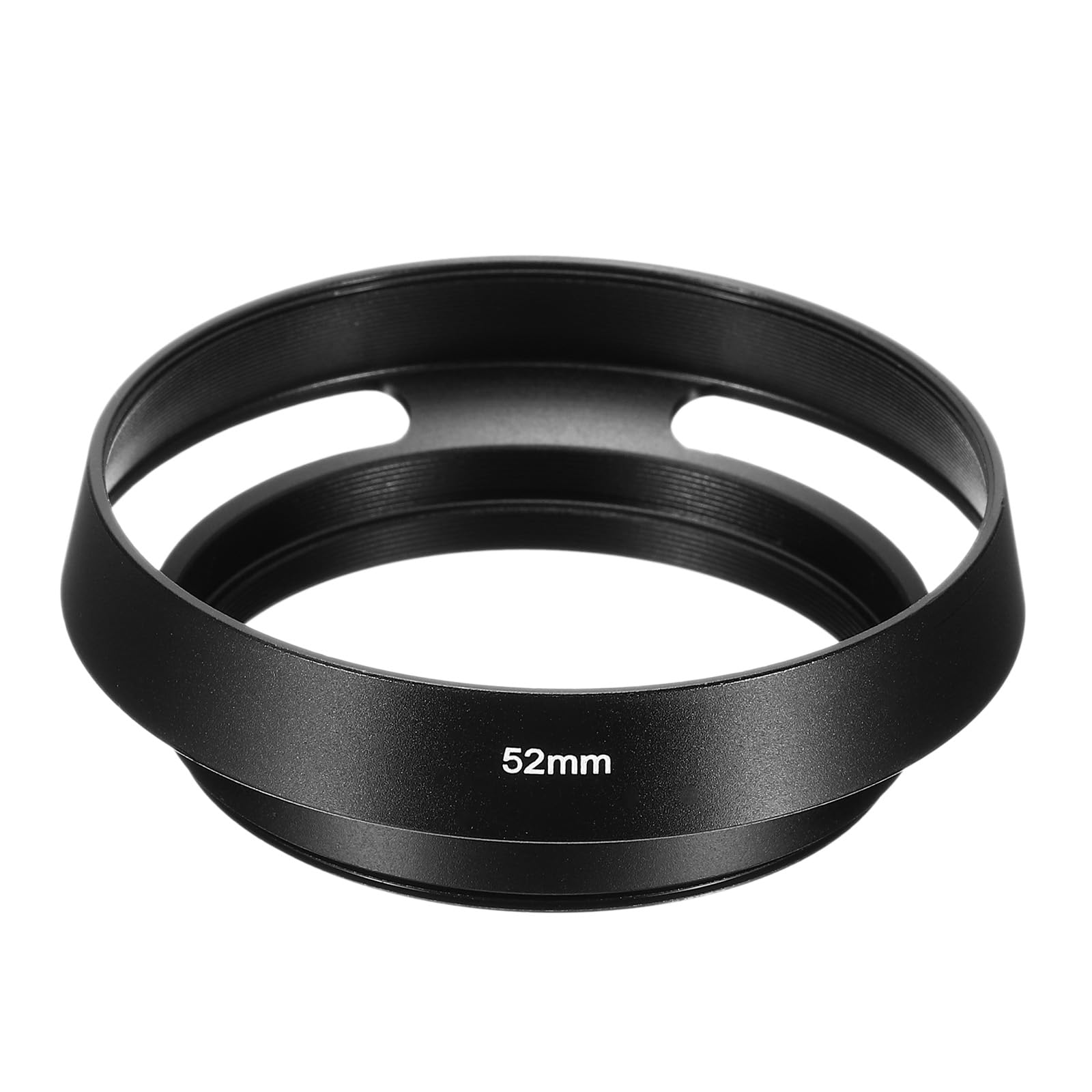 PATIKIL 52mm Lens Hood, Standard Vented Matte Surface Anti-reflective Inside Hollow Lens Hood for Universal Camera Lens, Black for Nikon, for Fujifilm, for Pentax, for Leica