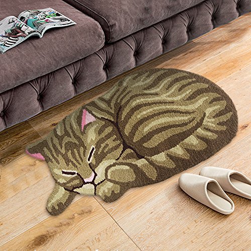 Galleon FADFAY Handmade Cute Cat Floor Mat Doormat Kitchen Rug Funny