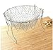 Frying Colander Oil 10 inch Chef Basket Strainer Stainless Steel Foldable Strainer Steam Rinse Strain French Deep Fry Food Colander Steamer w/ Handle French Wire Kitchen Cooking Tool & eBook