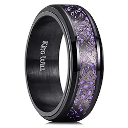 King Will 316L Stainless Steel Spinner Fidget Ring