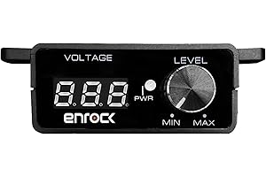 ENROCK MARINE Enrock Bass Knob with Digital Voltmeter and Pushable ON/Off for Amplifiers