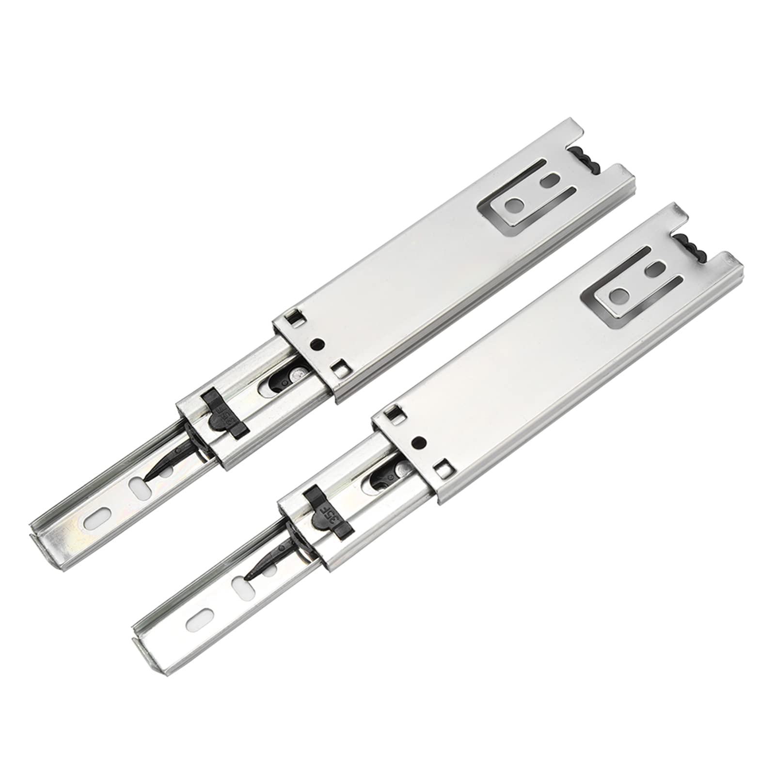 2 Piece Mini Drawer Slides, 5 inch Short Soft Close Ball Bearing Runners, Full Extension Side Mount for Cupboard Cabinet Furniture