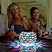 Senbowe Solar Powered Mosaic Glass Ball LED Garden Lights,Color Changing Solar Table Lamps,Waterproof Solar Outdoor Lights for Christmas,Home,Yard, Patio,Ideal Gifts - 5.12 4.13 in