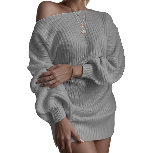 S oneshoulder shirt knit dress グレー THEREDTHREAD / ザレッドスレッド】S oneshoulder shirt knit dress