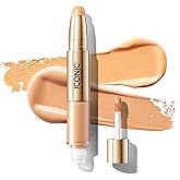 ICONIC LONDON Radiant Concealer & Brightening Duo | Creamy Liquid + Brightening Crayon Dual Ended Concealer, Cruelty Free, Vegan Makeup