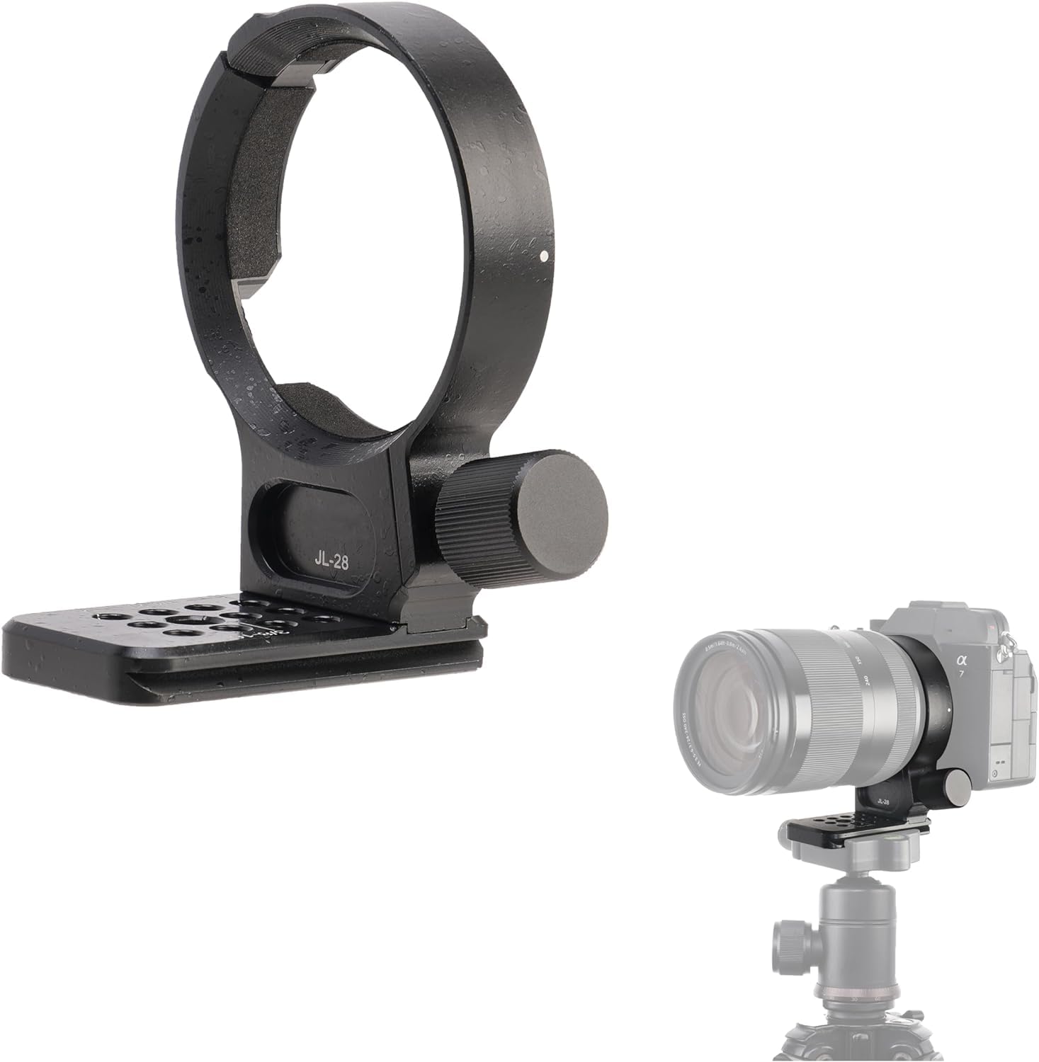 Hersmay 61mm Metal Tripod Collar Lens Mount for Sony FE 24-240mm f/3.5-6.3 OSS lens, 24-105mm f/4 G OSS, 16-35mm f/2.8 GM, 24-70mm f/2.8 GM, 35mm f/1.4 ZA, FE 28-70mm F3.5-5.6 OSS