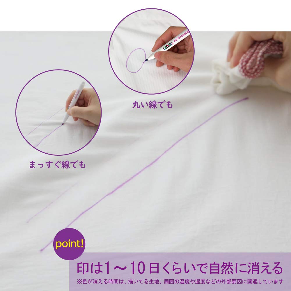 LEONIS 5 Air Erasable Marking Pens Pink [ 78009 ]: Industrial & Scientific