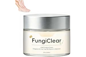 FungiClear Nail & Toenail Care Cream, Phrena Natural Formula Enriched with Tea Tree Oil, Oregano Oil, Vitamin E, and Allantoi