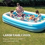 Sable Inflatable Pool, Blow Up Swim Center Family Pool for Toddlers, Kids, 118