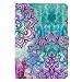 iPad Mini / Mini 2 Retina / Mini 3 Case,LittleMax(TM) Smart Leather Stand Case [Card Holder] Stylish Flip Folio Wallet Case Cover for iPad Mini 1/2/3--#1 Nirvana Flower