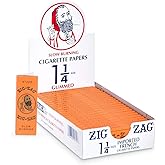 Zig-Zag Rolling Papers - 1 1/4 French Orange Rolling Papers - Natural Gum Arabic - 78 MM - 24 Booklets with 32 Papers per Booklet