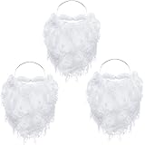 thumbnail image 2 of Funny Santa Beard Costume White Beard Christmas Santa Claus Beard Costume Accessories For Boys And Adults Disguise Santa 2 of 10