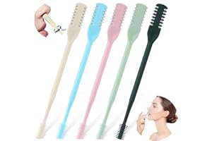 prgislew Nose Hair Trimmer 5 Pcs 2-in-1,2025 New Double Sided Nose Trimmer.Portable 360° Rotating Manual Nasal Hair Cutter for Men and Women, Manual Hair Remover for Home Travel Essentials
