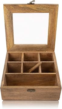 Recipiente de madera hecho a mano para especias y hierbas con ...