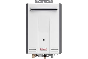 Rinnai V53DeP Propane Tankless Water Heater, 5.3 GPM, Outdoor Installation