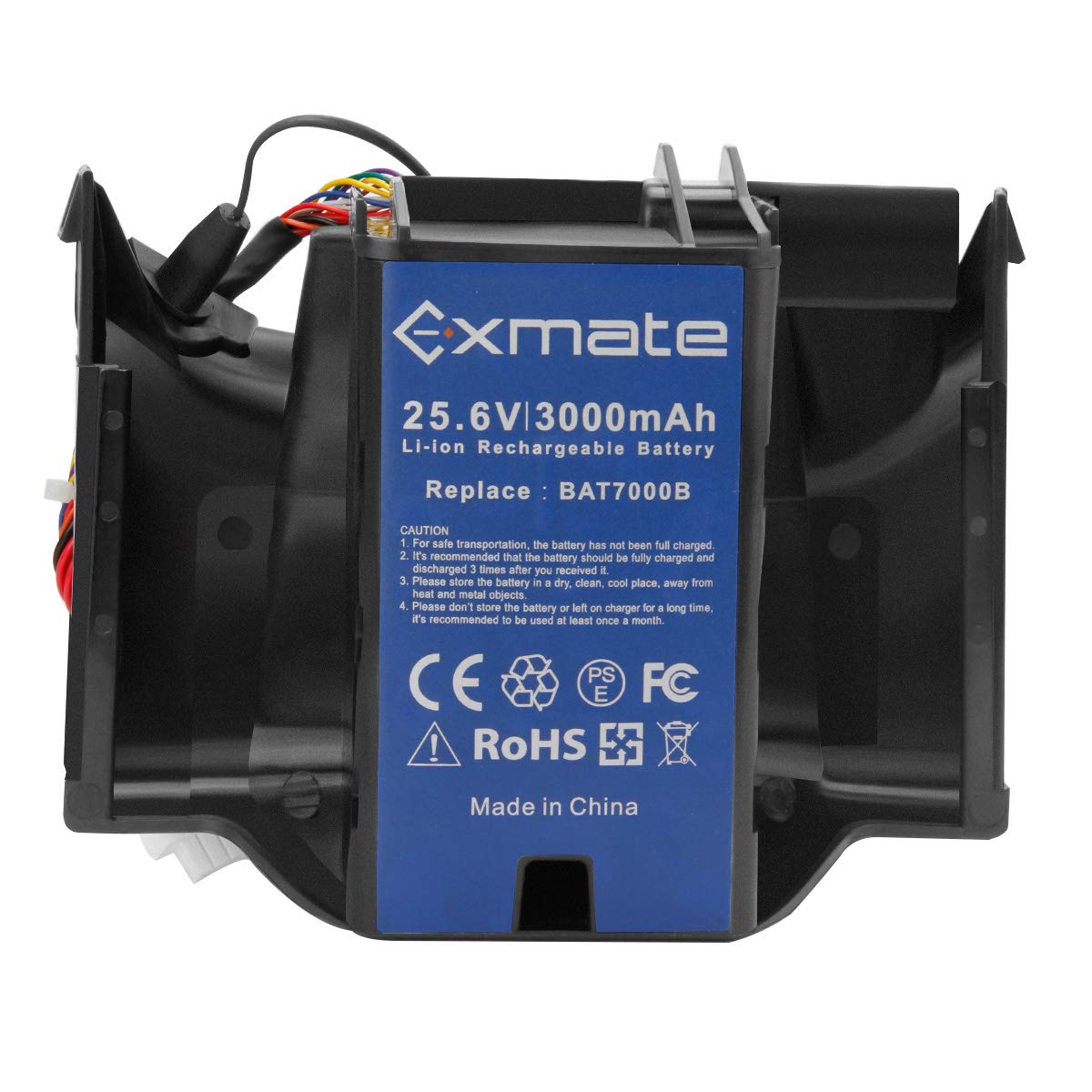 Exmate 25.6V 3.0Ah Battery for Lawn Mower Robomow BAT7000B, Lithium Ion Battery