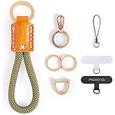 project-cb Phone Finger Ring Strap 1,Phone Tether Tab 2,Phone Lanyard,Phone Strap,Key Chain,Key Ring 2,Charms for Phone Case,Phone Accessories(Green-G)