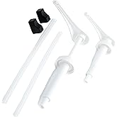 Gallon Pump Dispenser (Pack of 2). Extra Long Spout. Leak Proof. 10ml (2 Teaspoons) per Stroke. FDA Compliant. BPA Free. Product of Bayside Traders&reg;