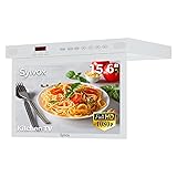 SYLVOX 15.6" Kitchen Smart TV Flap Down Screen TV
