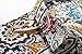 SSLR Men's Paisley Shirts Cotton Printed Button Down Long Sleeve Shirts for Men (XX-Large, Blue Red)