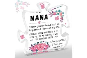 LODESKEE Nana Gifts Grandma Gifts from Grandkids, Birthday Mother's Day Christmas Thanksgiving Gifts for Nana, Best Nana Ever Novelty Decorative Signs for Nana PS07