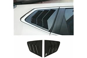 NEOPAFTU Rear Side Window Louvers Compatible with Nissan Rogue 2014-2020 Sport Style Air Vent Scoop Shades Cover Blinds,Not for Sport(2014-2020 Rogue, Carbon Fiber Pattern)