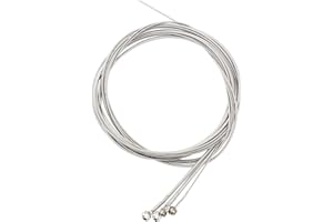 Piutouyar 4 String Bass Guitar Strings Set, Stainless Steel Bass Strings, Precision Electric Bass 4 Strings Replacement Bass Instrument Accessories