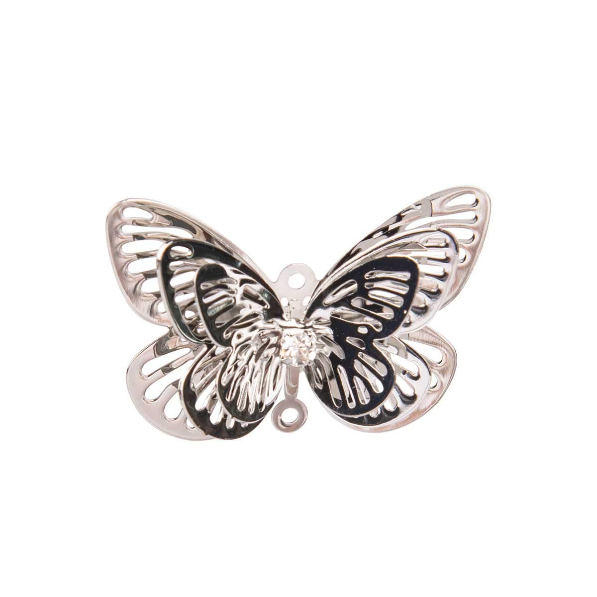 Photo 1 of longsheng 10pcs Silver Butterfly Hanging Suncatcher DIY Metal Parts Hand-Crafts