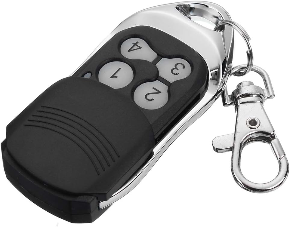 Fornateu 4 Buttons 433.92 MHz Garage Door Door Remote Control Button Universal Garage Rolling Code Opener