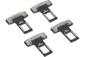 YOUTHINK 4PCS Safe Seat Belt Clips, Seat Belt Pads Universal Slot Plugs Car Safety Adjuster Clips for Van Truck SUV All Cars 