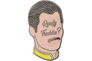 Queen Band Freddie Mercury Inspirational Gift Ready Freddie Enamel Pin Gift for Queen Band Fans (Ready Freddie Enamel Pin)