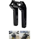 NEOCHIAEVO 8 Inch Club Style CNC Pullback Handlebar Risers | Fit For Harley 1'' Bar Dyna Softail Sportster Low Rider Fat Street Bob FLSL FXBB FXBR FXLRST,Black（8 inch）