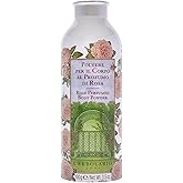 L'Erbolario Rose Perfumed Body Powder - Naturally Enticing Floral Scent with Rose, Jasmine, and White Musk - No Silicones, Parabens Or Petrolatum - Perfectly Refreshing for All Skin Types - 3.5 Oz