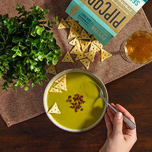 PipCorn Heirloom Mini Snack Crackers Sea Salt (3 Pack of 4.25oz Boxes