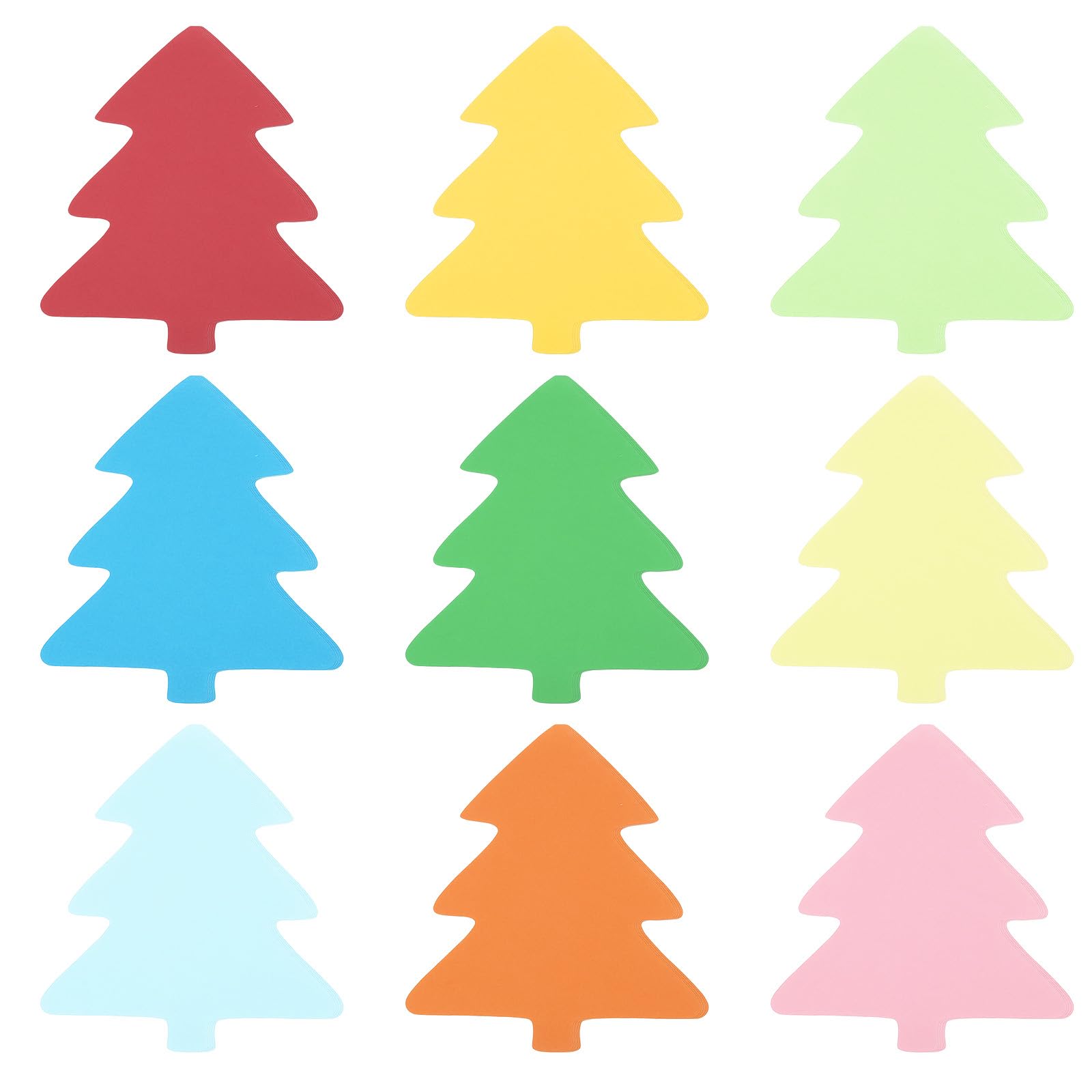 PATIKIL Bulletin Cutouts Paper, 36 Pcs Tree Shaped Bulletin Board Paper Cut Outs Decorations for Classroom DIY Crafts Projects Party Supplies, Multicolored