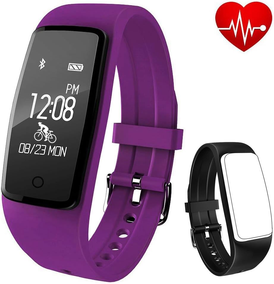 Fitness tracker Soconic Smart Watch Activity Tracker Heart Rate Monitor Touch Screen Wearable Pedometer Wristband Health Bracelet Sport Watch With Step Counter Calories Counter Distance Tracker Sleep Monitor Call Message Reminder For Women Men Ladies Kids