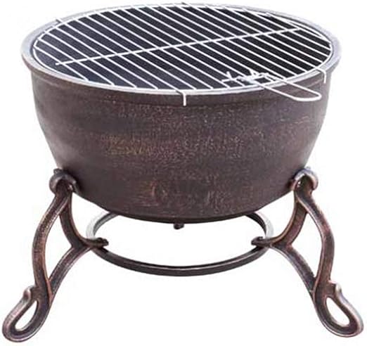 Gardeco Elidir Cast Iron Fire Pit Bronze 45 X 45 X 47 5 Cm